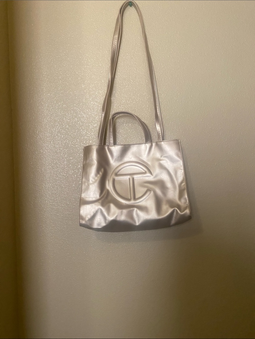 Telfar Metallic Gold Shimmer Tote